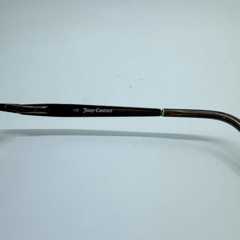 Juicy Couture JU 130 ERT Black Brown Leopard Square Eyeglasses Frames Only H9857